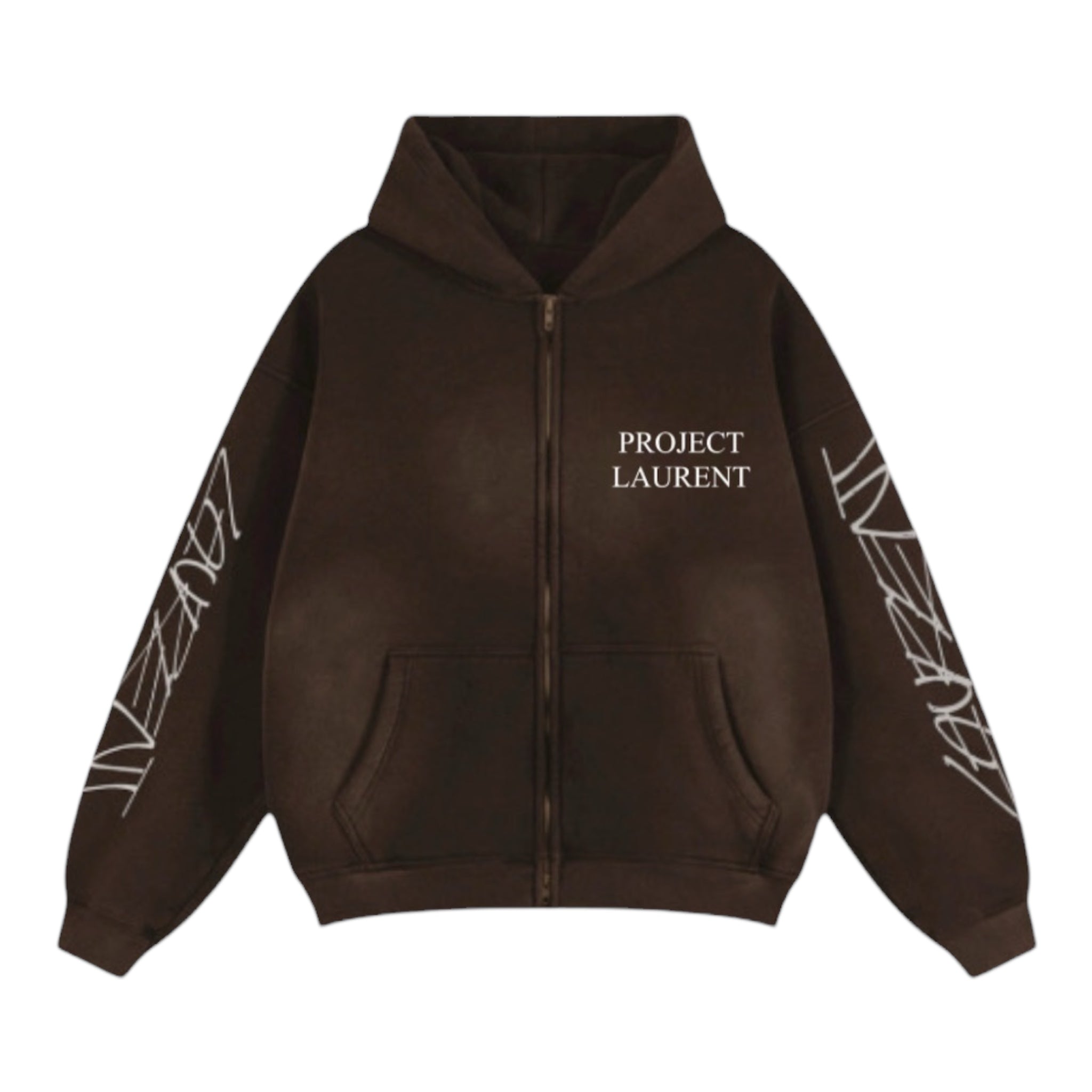 Brown Project Laurent Graffiti Zip Up