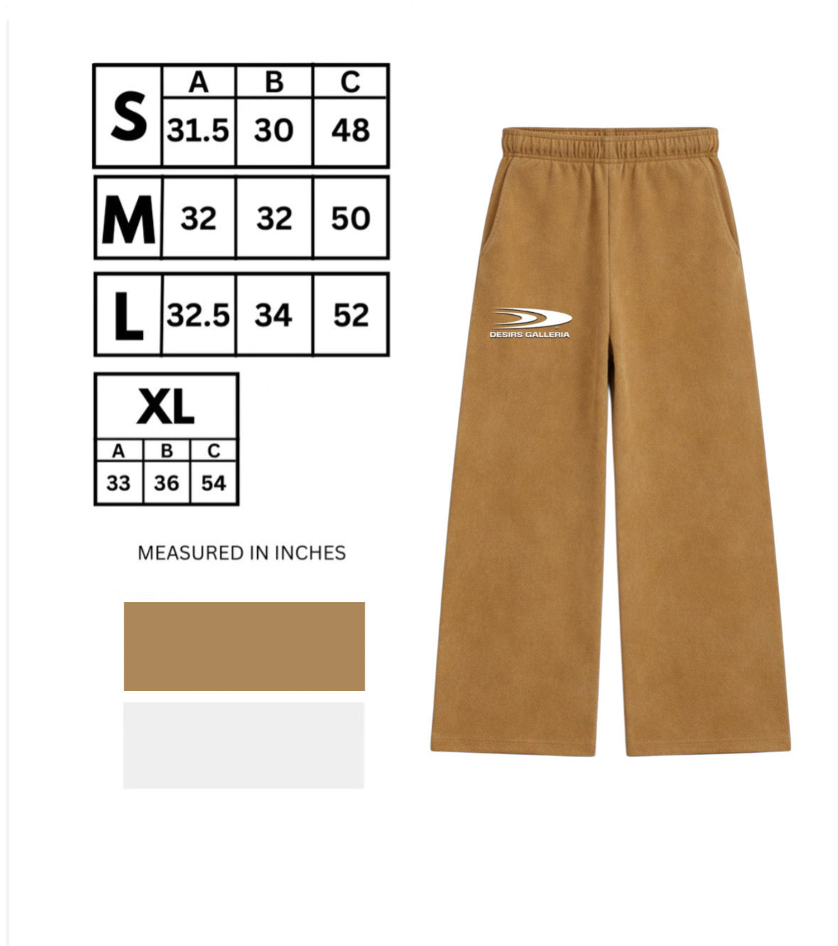 DESIRS GALLERIA WASHED PANTS [LIGHT BROWN]